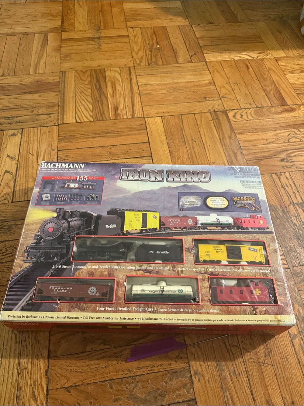 Bachmann Iron King Kids Train Set - Yellow, Red, Black